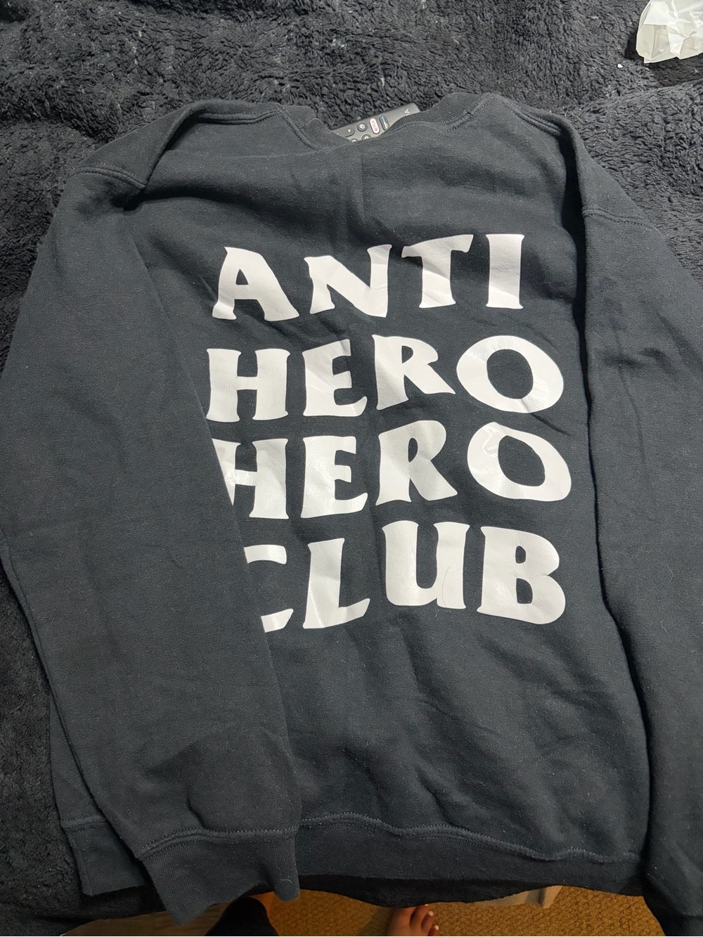 Taylor Swift Merch. Anti Hero Club Black Graphic Sweatshirt